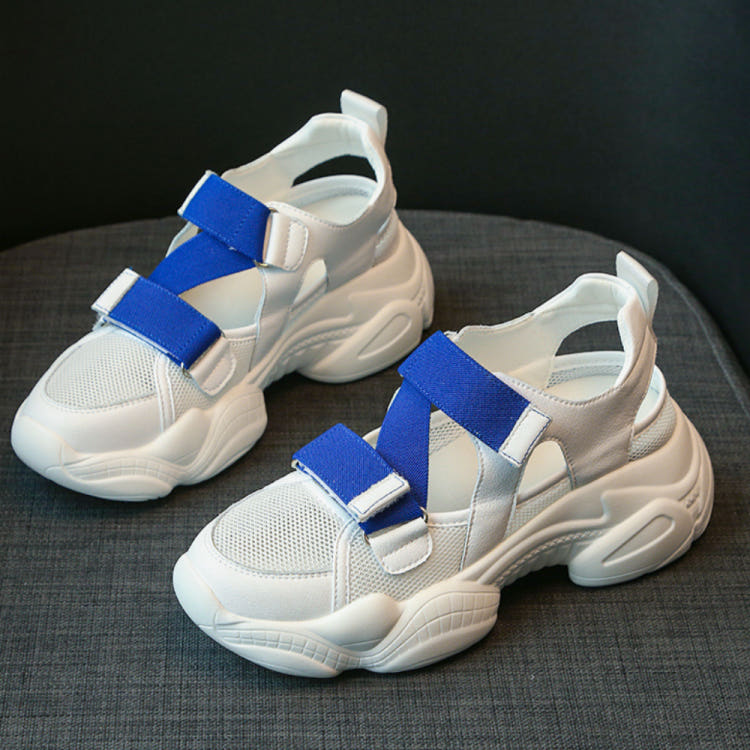 에이비씨홈 키높이 여성 망사샌들 운동화 키높이6cm(3색연출) 병원 병동 실내화