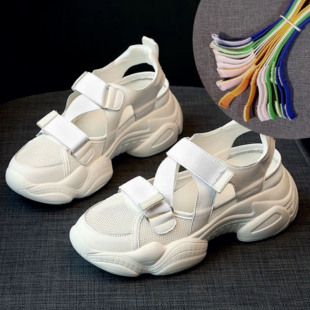 에이비씨홈 키높이 여성 망사샌들 운동화 키높이6cm(3색연출) 병원 병동 실내화